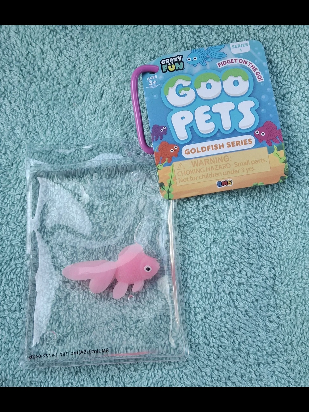 Goo Pets Goldfish Series Pink Squeeze Toy by
